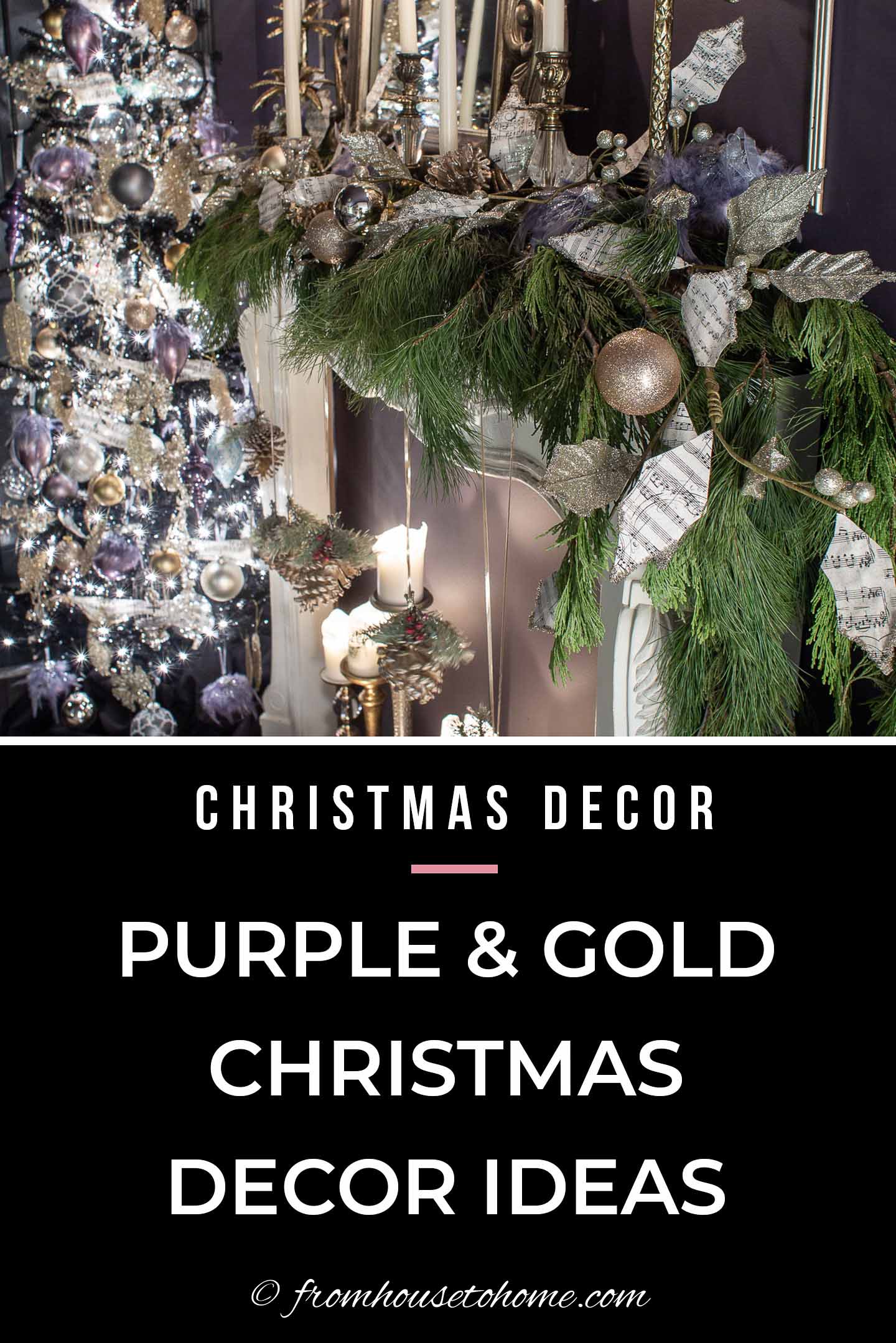 Purple And Gold Christmas Tree Decor Ideas