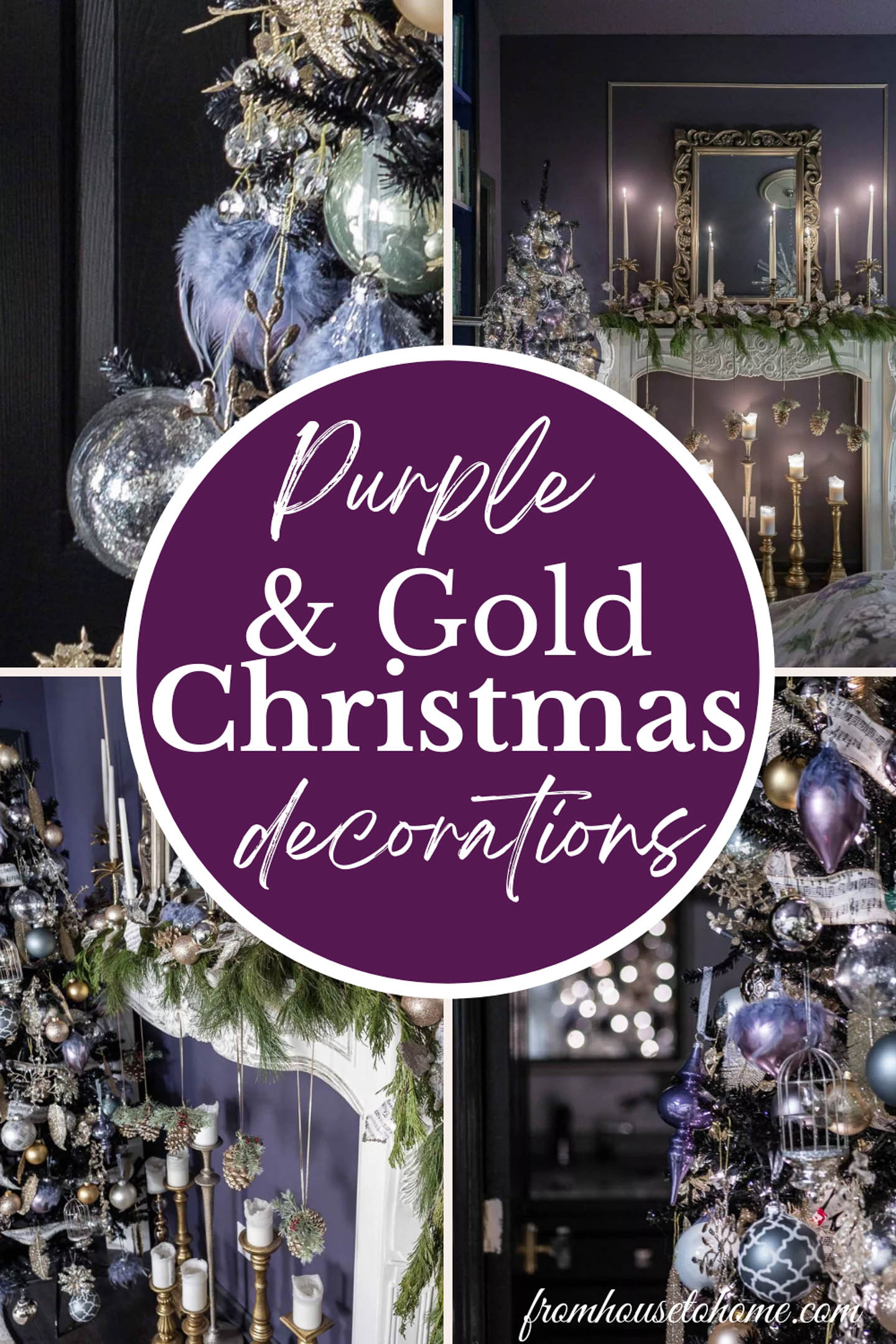 Purple And Gold Christmas Tree Decor Ideas