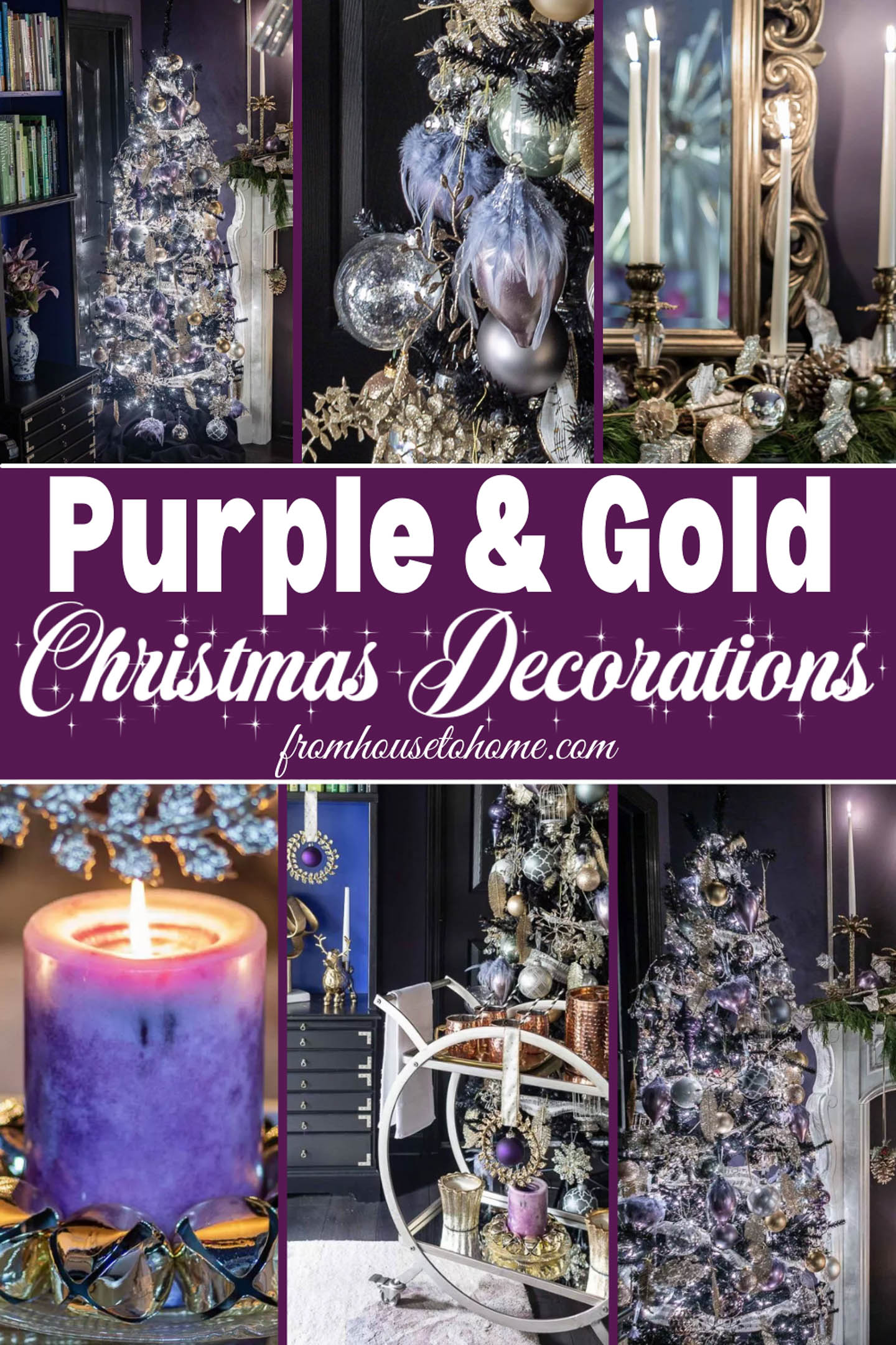 Purple And Gold Christmas Tree Decor Ideas