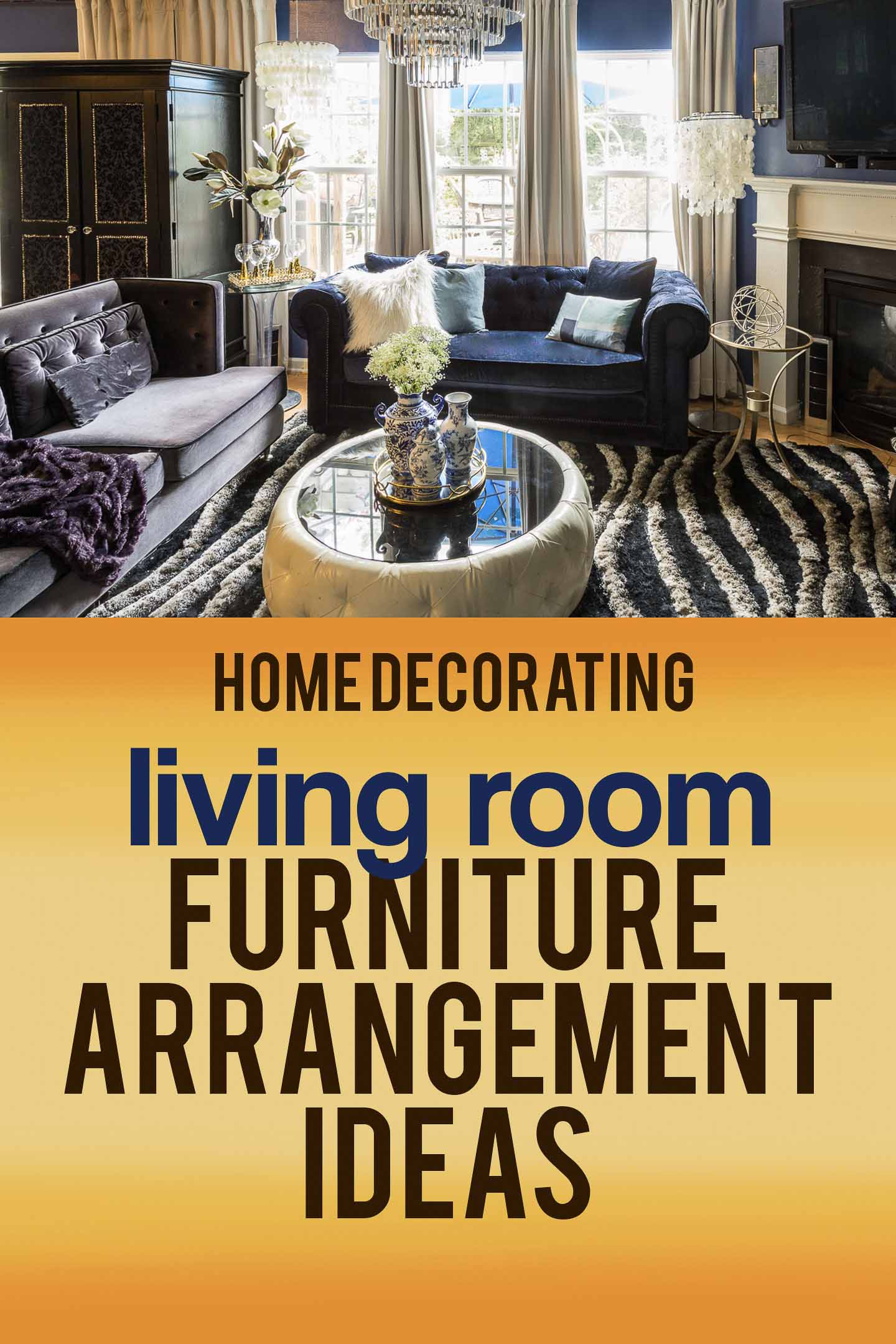 How To Arrange Living Room Furniture With A TV And Fireplace