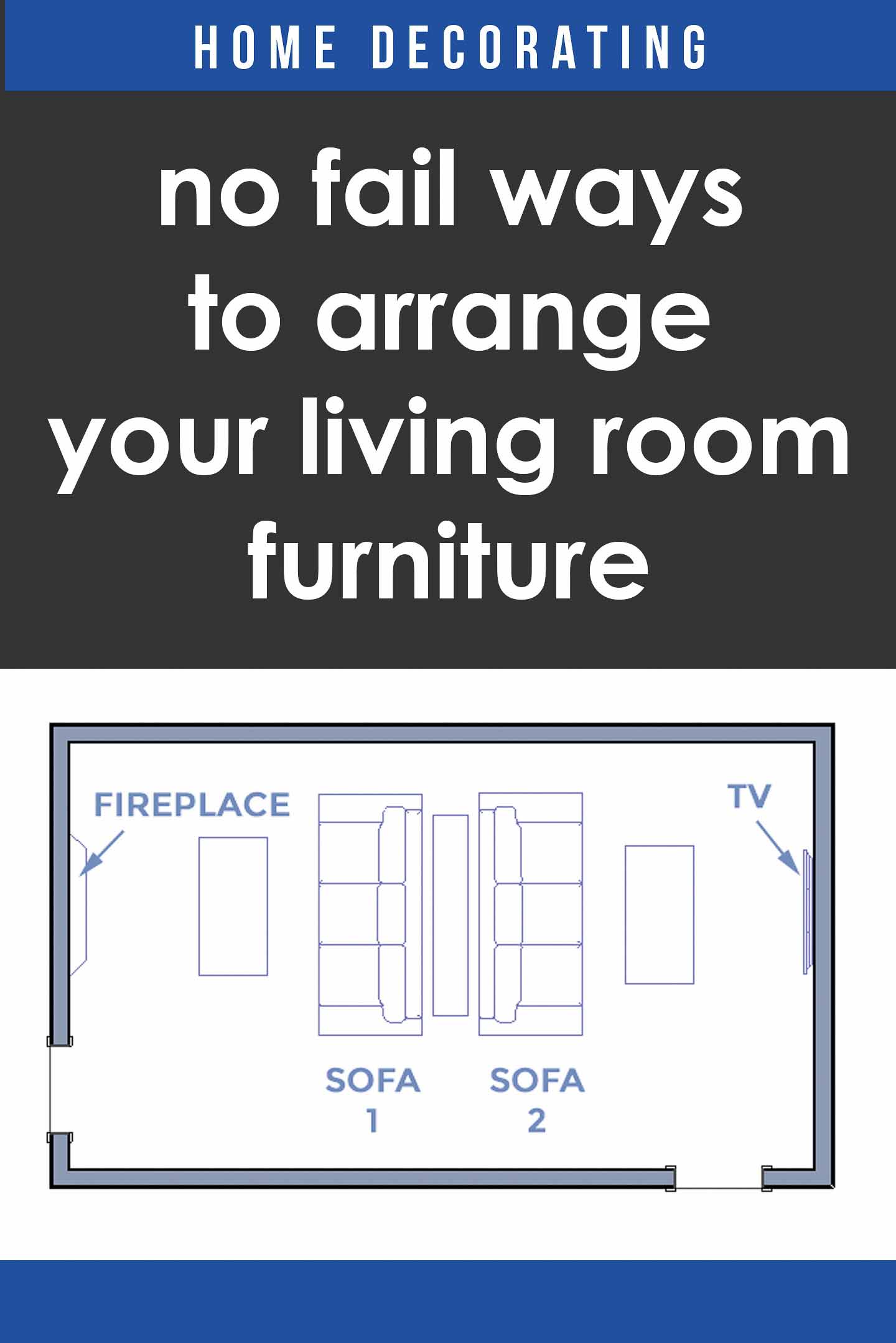 How To Arrange Living Room Furniture With A TV And Fireplace