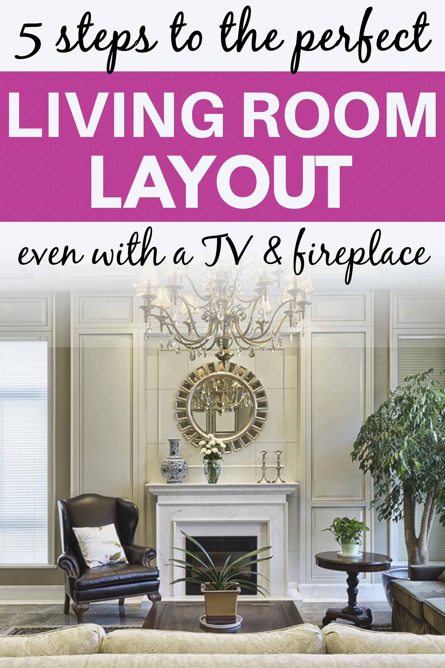 How To Arrange Living Room Furniture With A TV And Fireplace