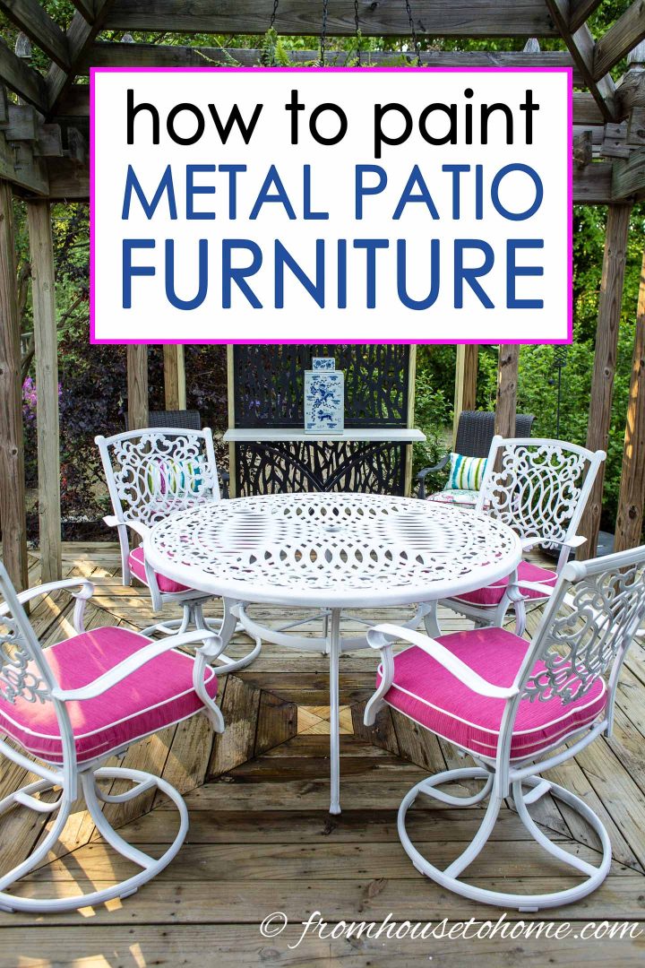 How To Paint Metal Patio Furniture, Metal Garden Furniture Rust