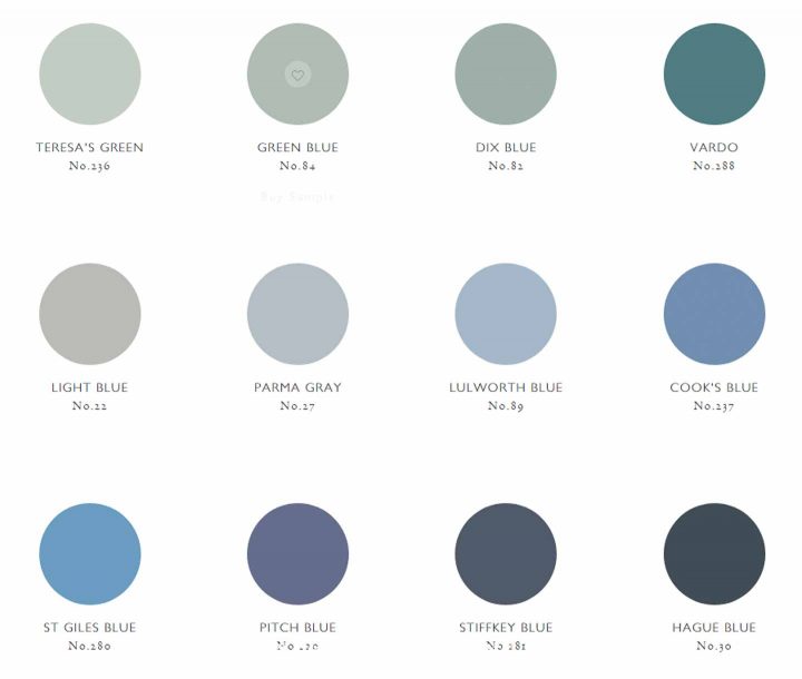 Farrow and Ball paint colors