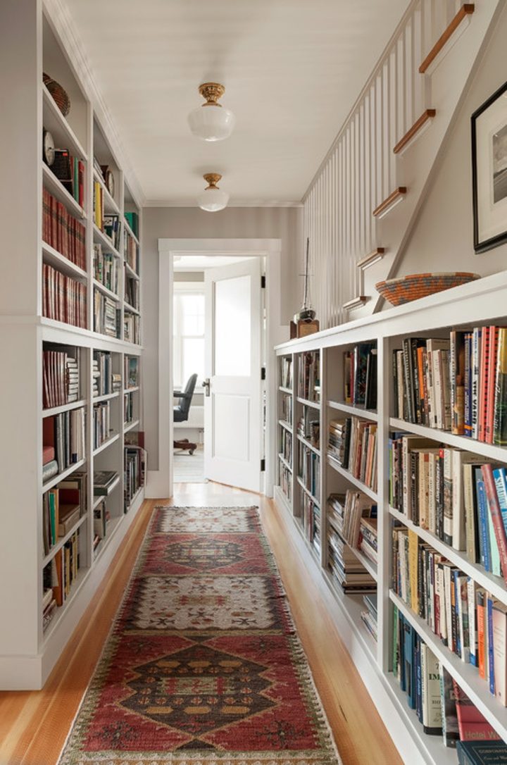 Hallway home library