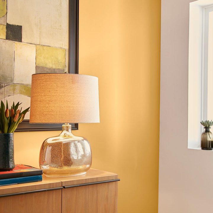 Wall painted in Behr's 'Charismatic', one of the 2020 paint color trends