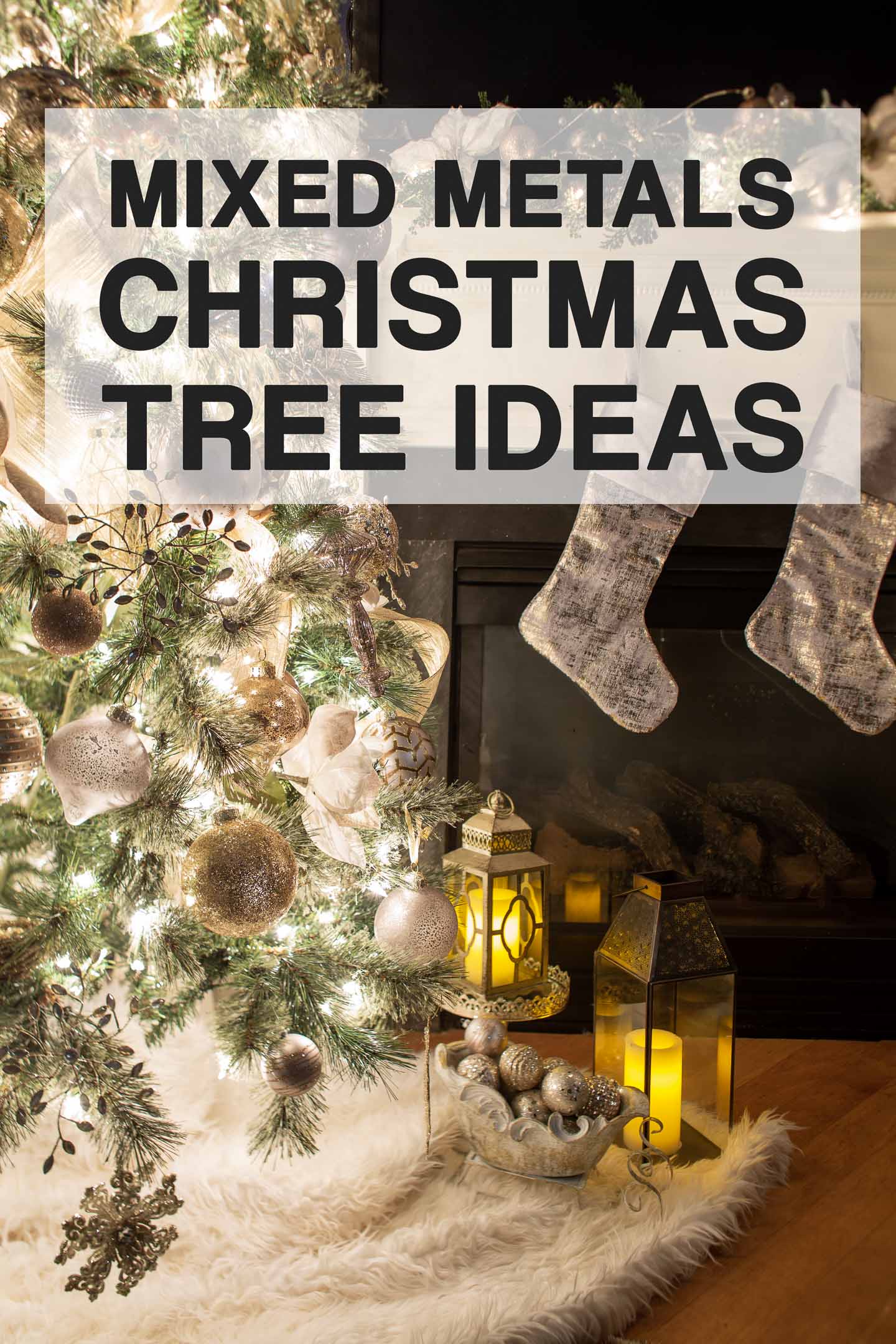 Mixed Metals Christmas Tree Decor Ideas