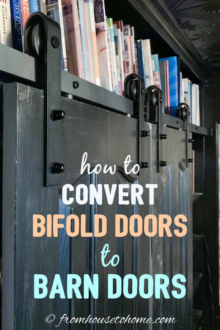 How to convert bifold doors to barn doors