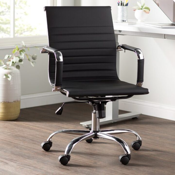 Black and silver office chair