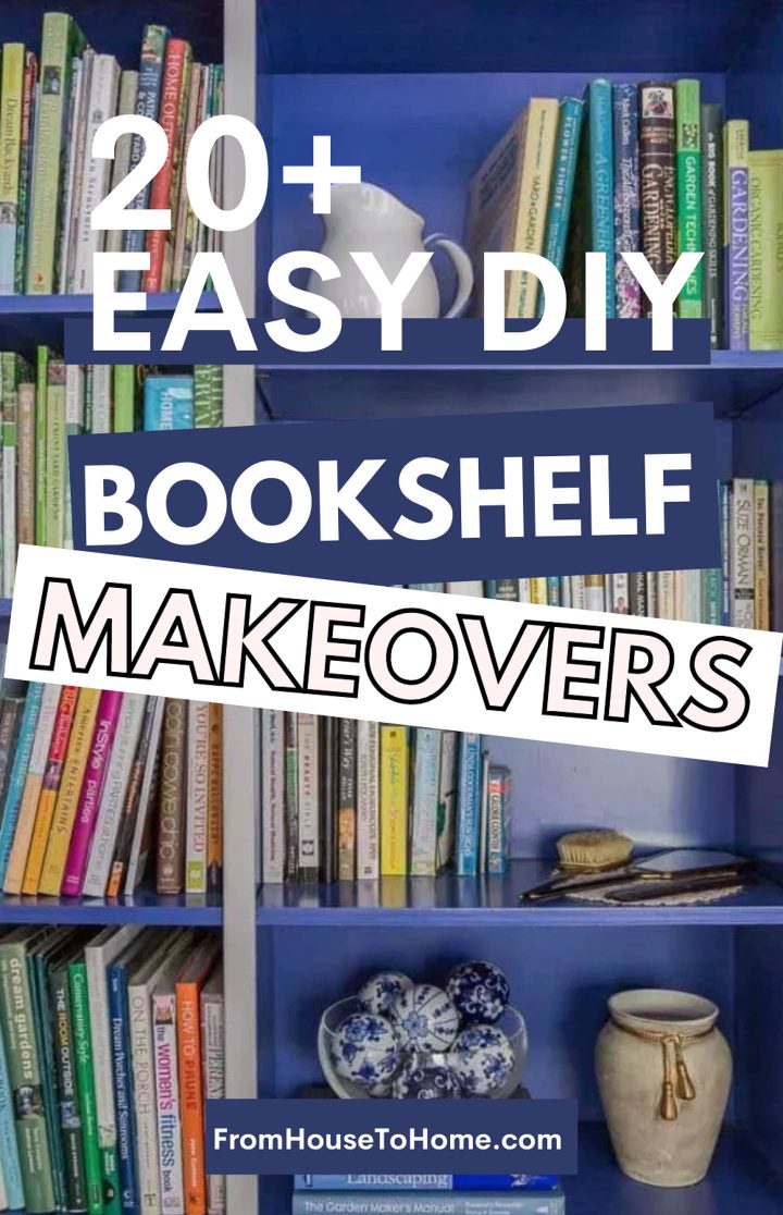 easy DIY bookshelf makeovers