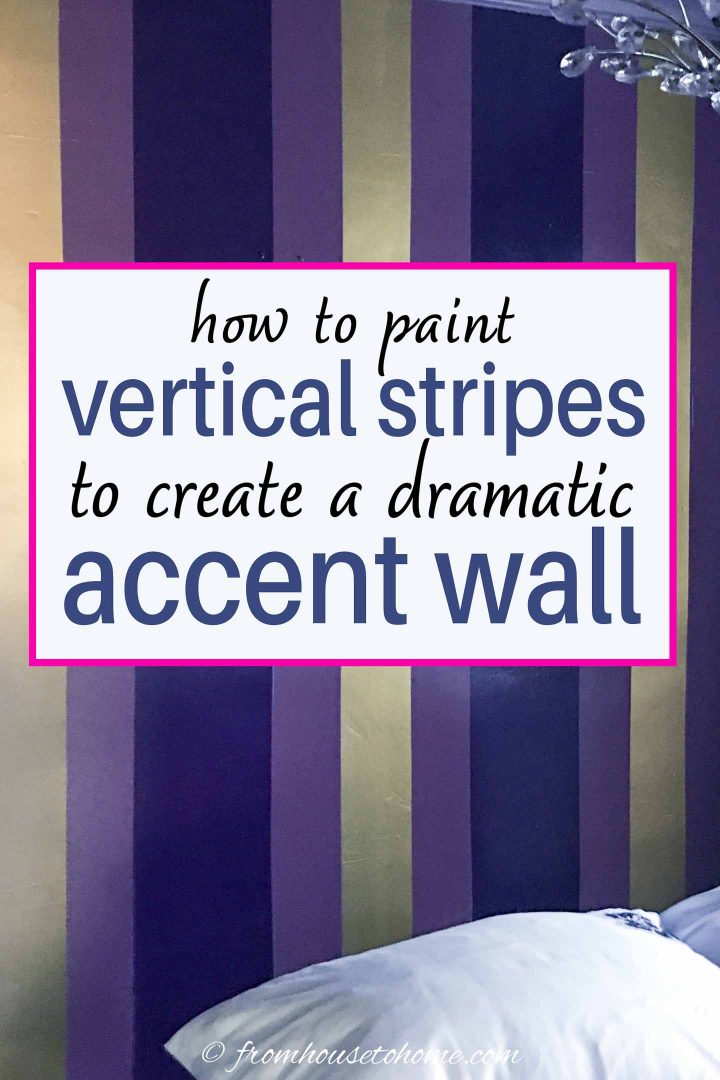 How to paint vertical stripes on a wall