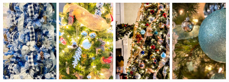 Collage of Christmas trees