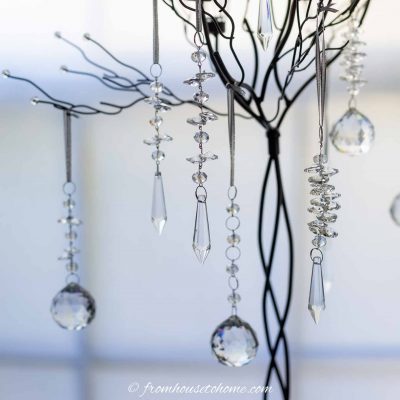 crystal DIY Christmas ornaments