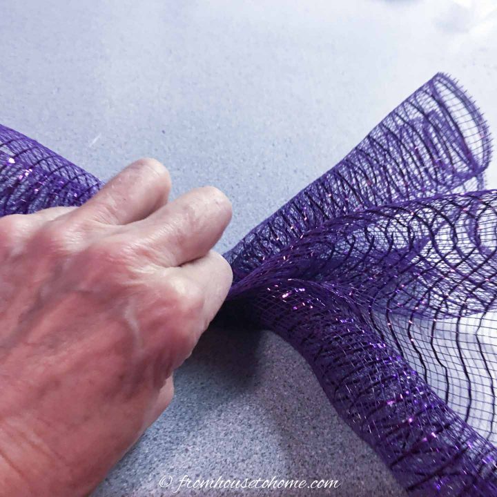 How to scrunch the mesh