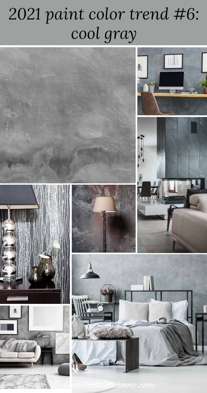 home decor pictures decorated with 2021 paint color trend - cool gray