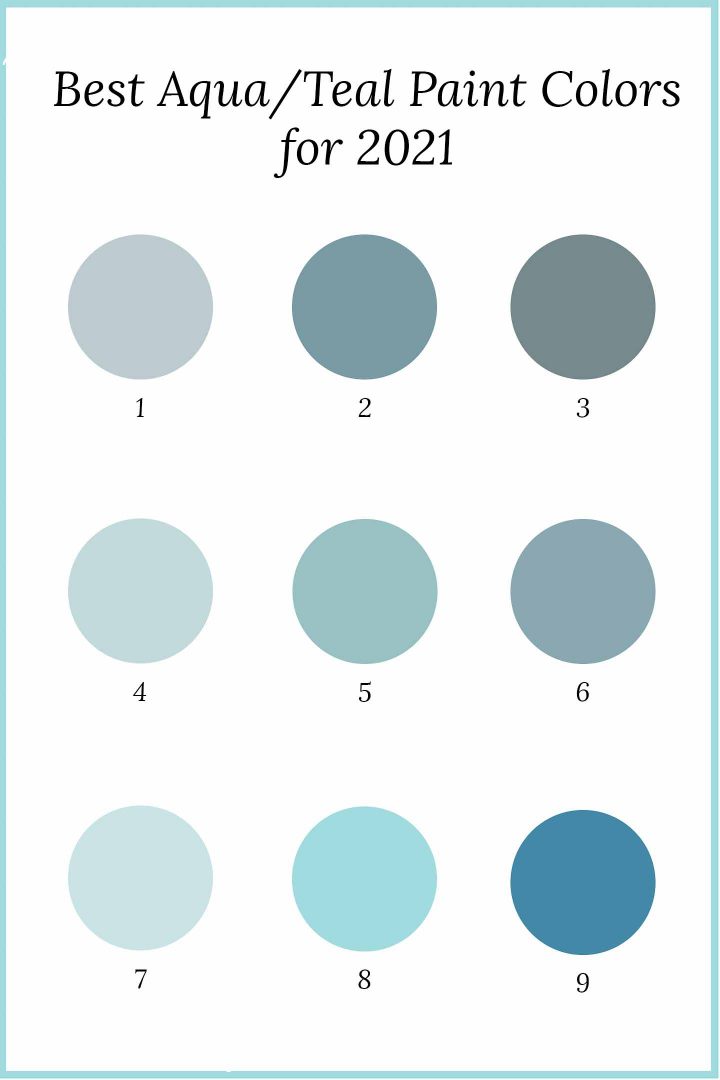 the best aqua and teal paint colors for 2021