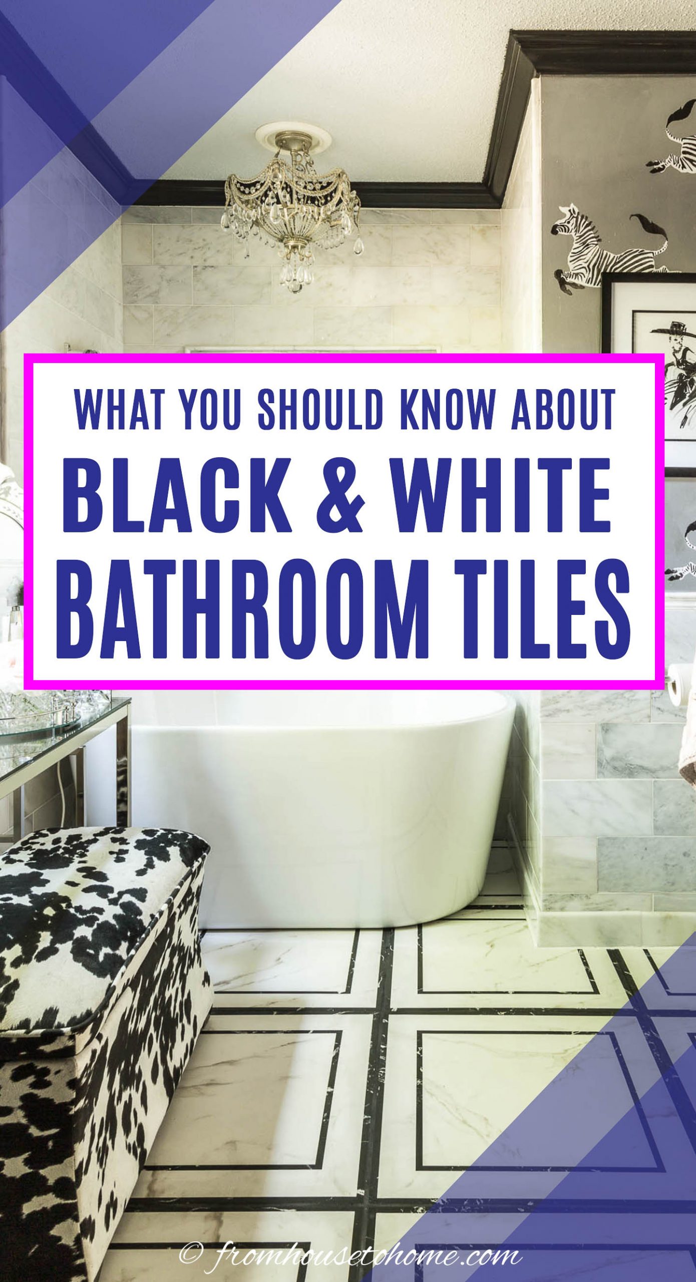 Timeless Black And White Bathroom Floor Tile Ideas