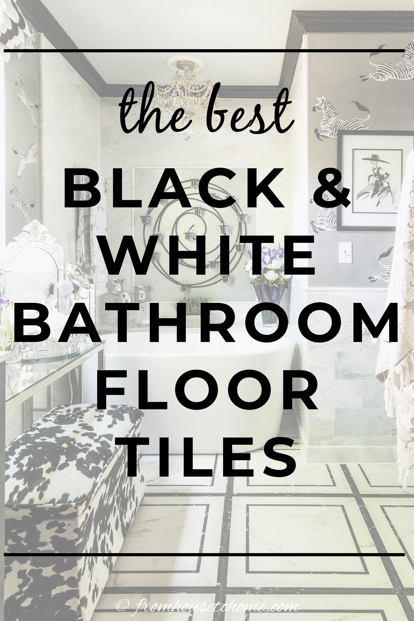 Timeless Black And White Bathroom Floor Tile Ideas