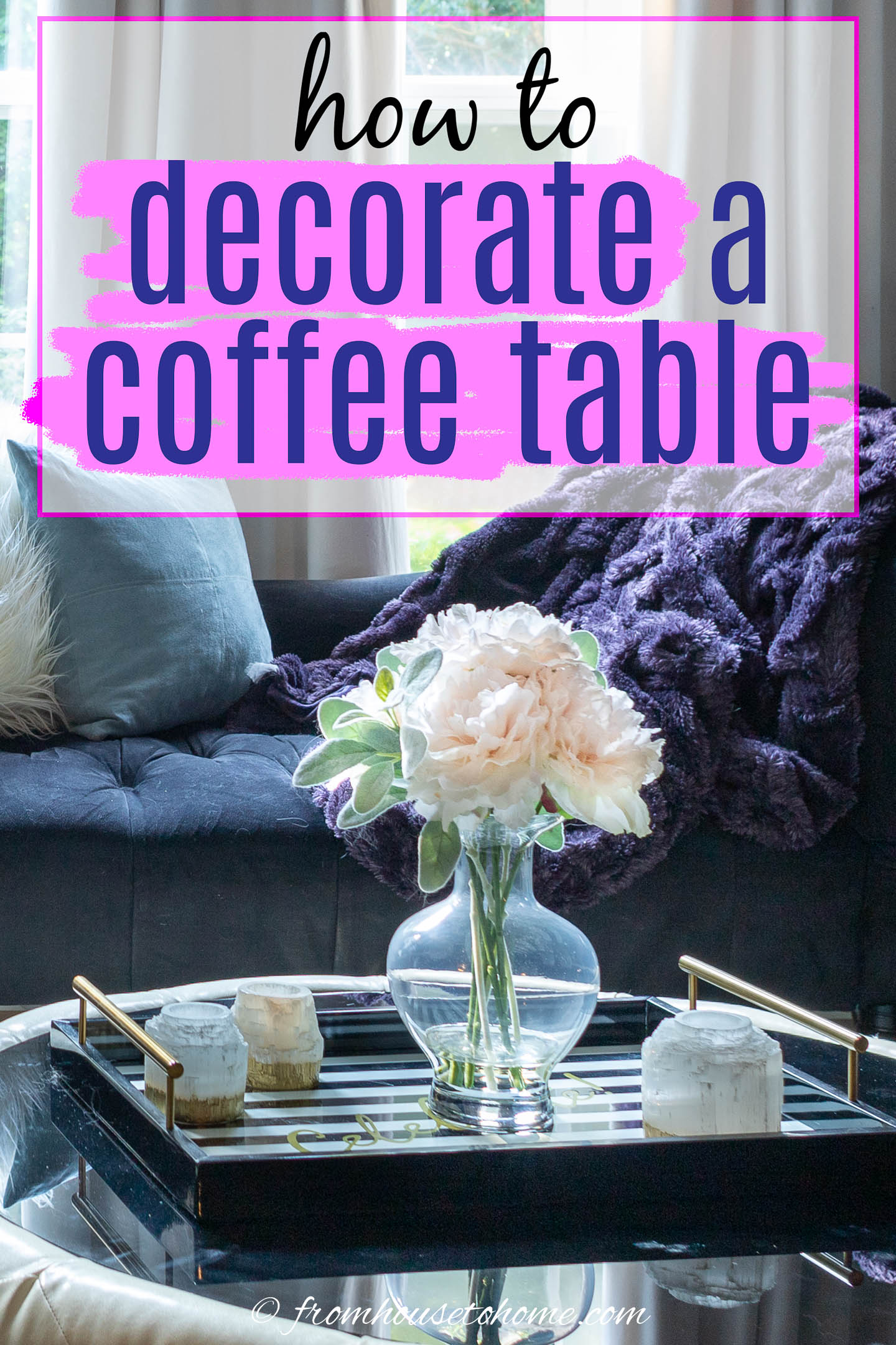 How to decorate a coffee table