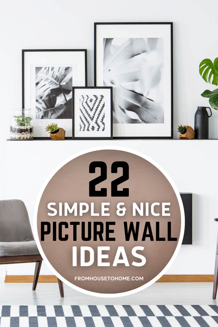 simple picture wall ideas