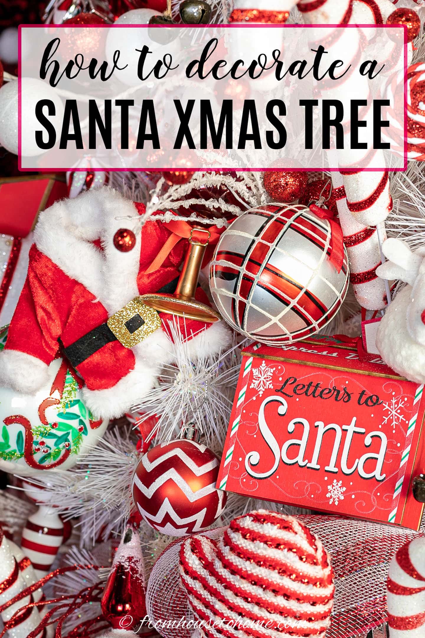 How to decorate a Santa Xmas tree