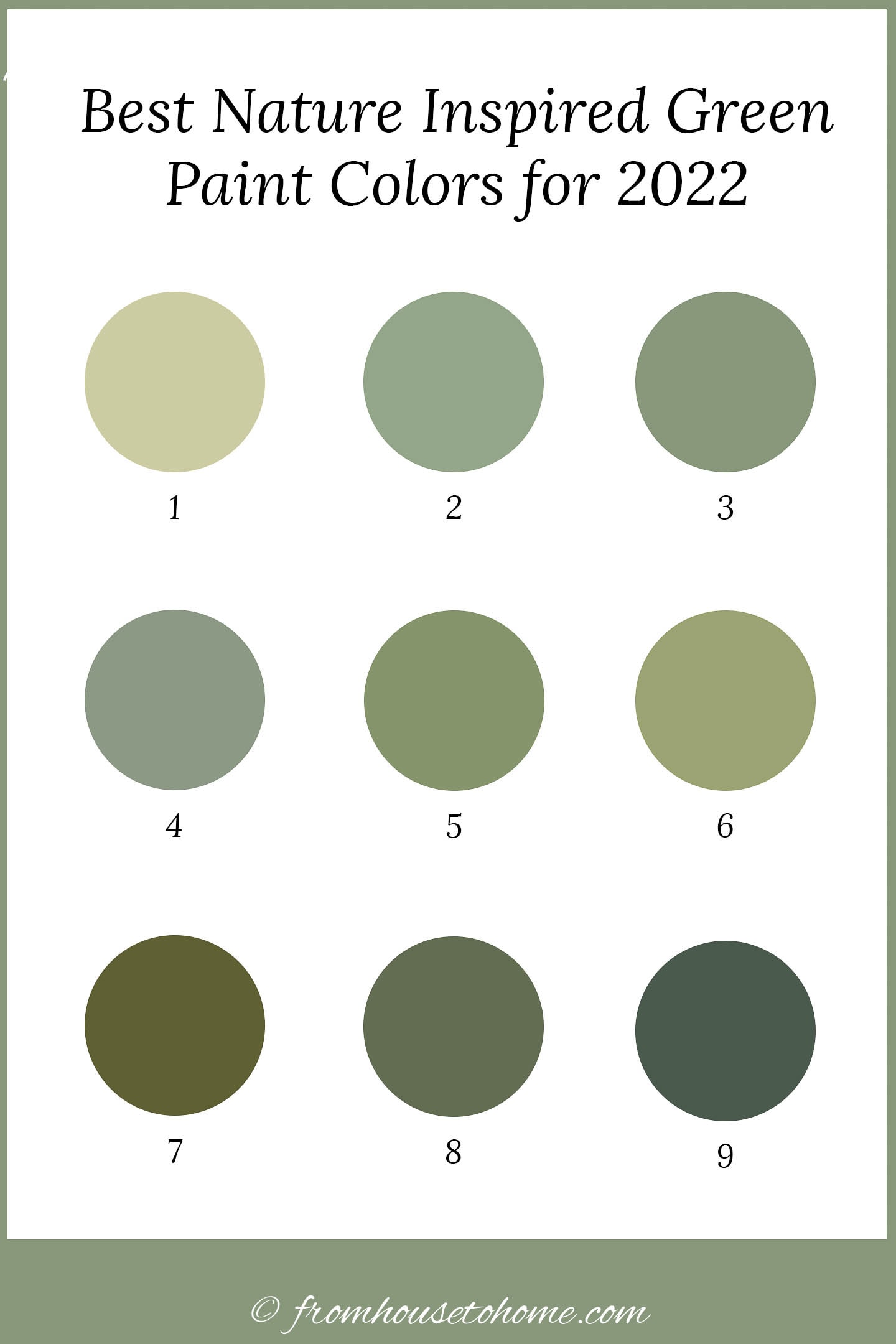 nature-inspired green 2022 trending paint colors