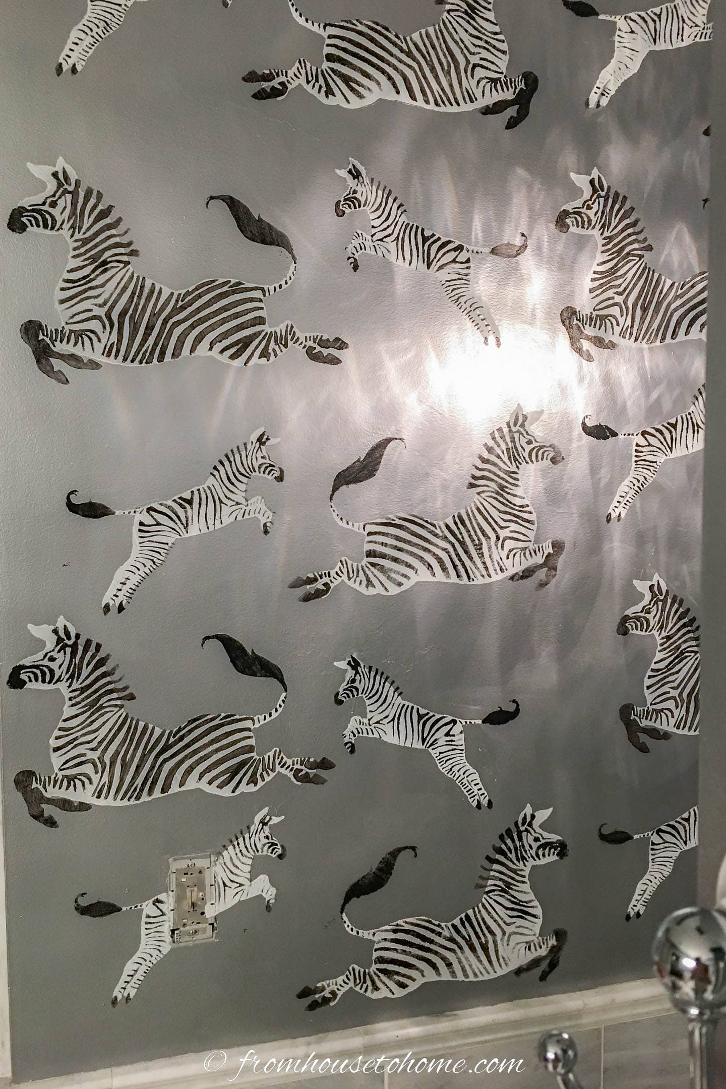Cricut stencil of zebras