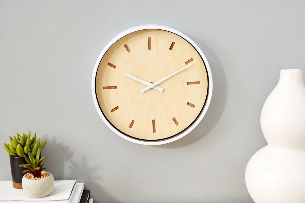 Cricut wood veneer clock