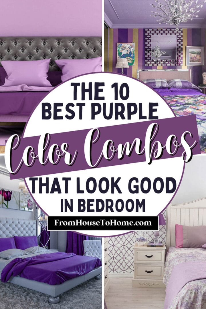 the best purple color combinations for a bedroom