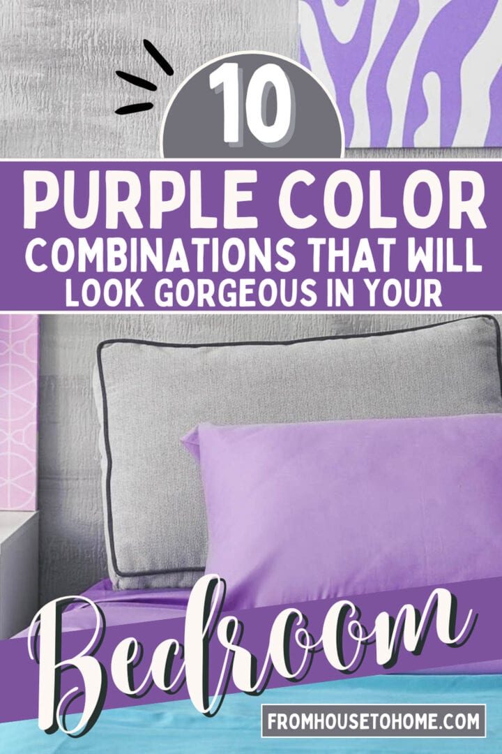 purple color combinations that will look good in a bedroom