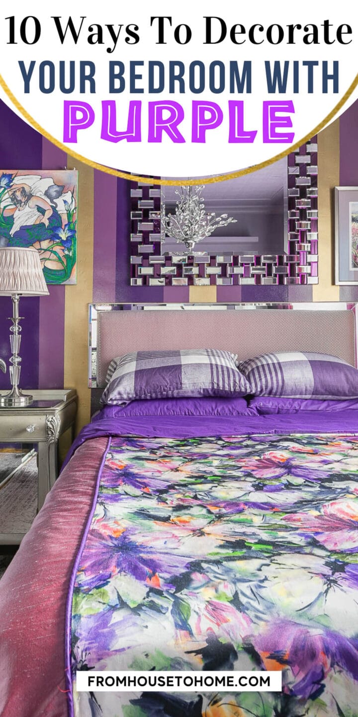 ways to decorate your bedroom with purple