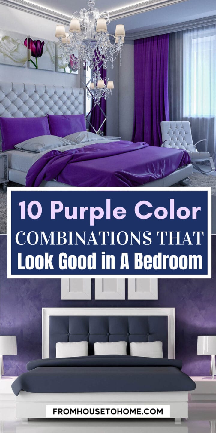 purple color combinations that look good in a bedroom