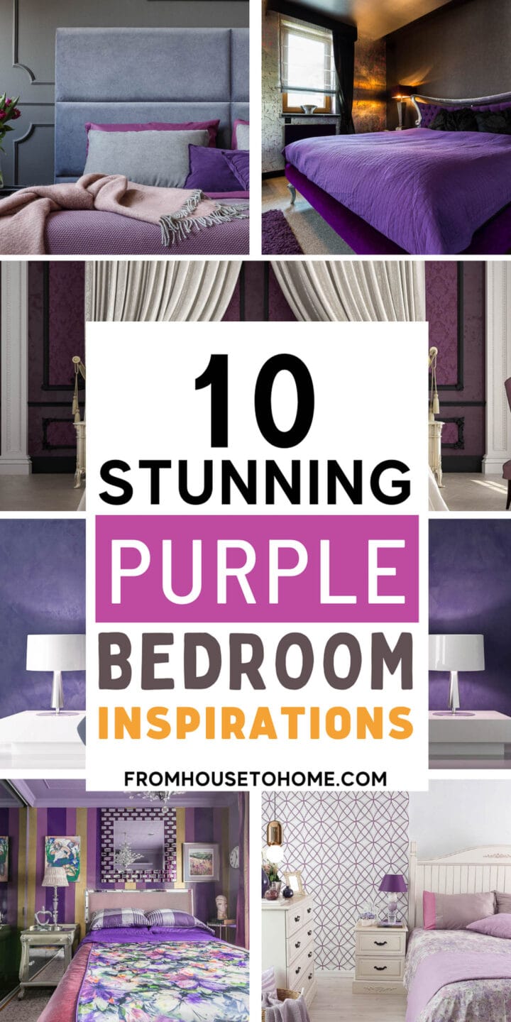 stunning purple bedroom inspiration