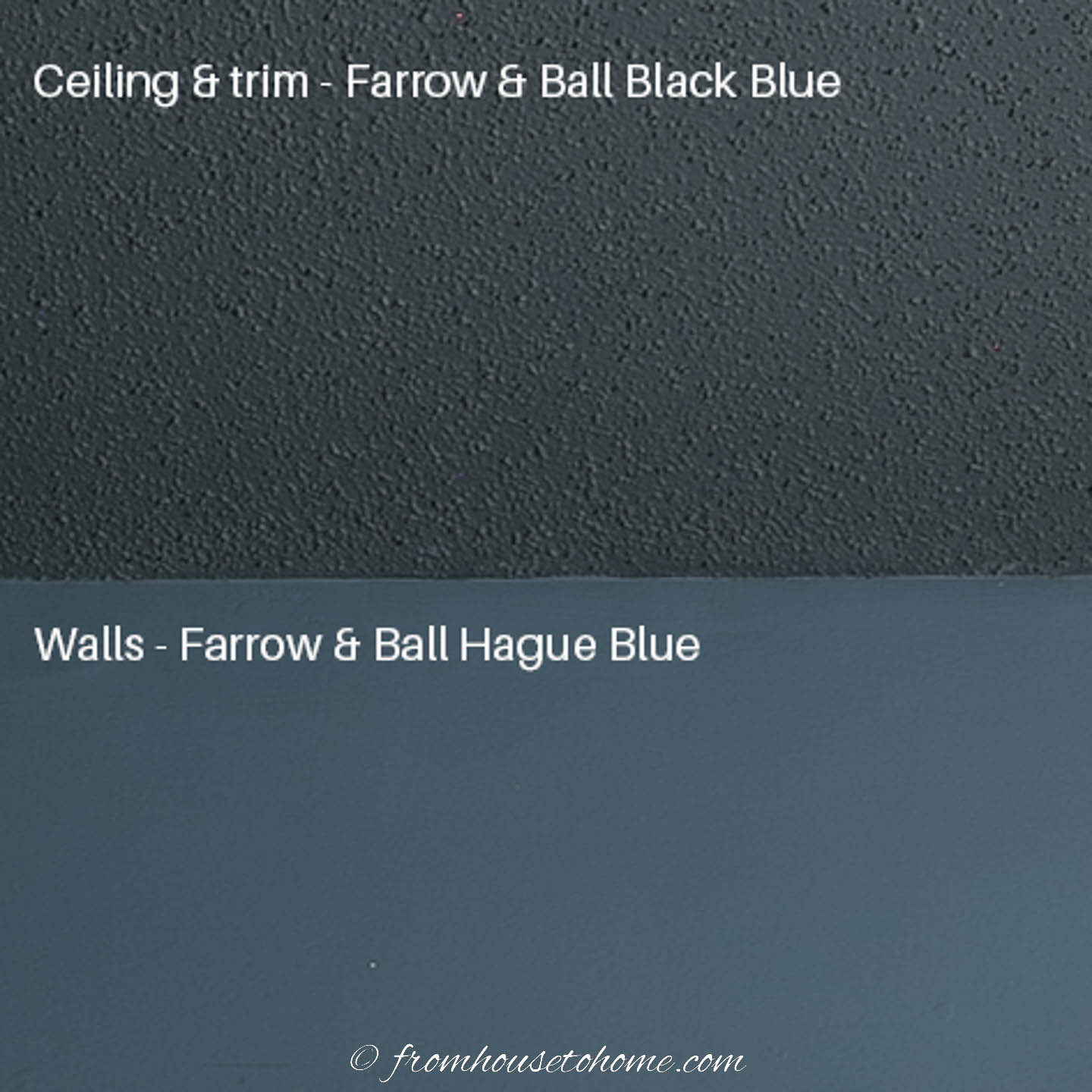 Farrow & Ball Black Blue and Hague Blue
