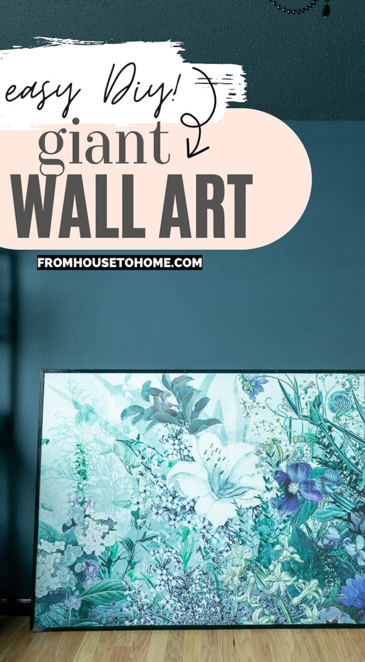 ORC Week 4: Blue Home Office DIY Large Wall Art