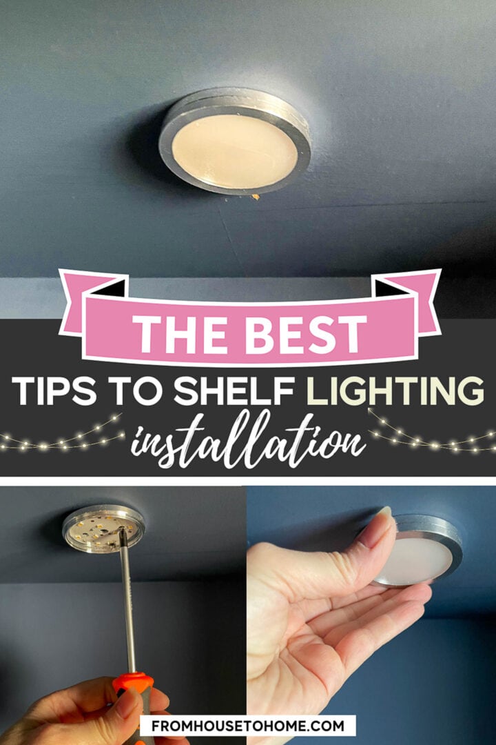 How To Install Shelf Lighting Using Puck lights