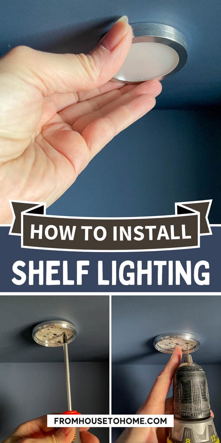 How To Install Shelf Lighting Using Puck lights