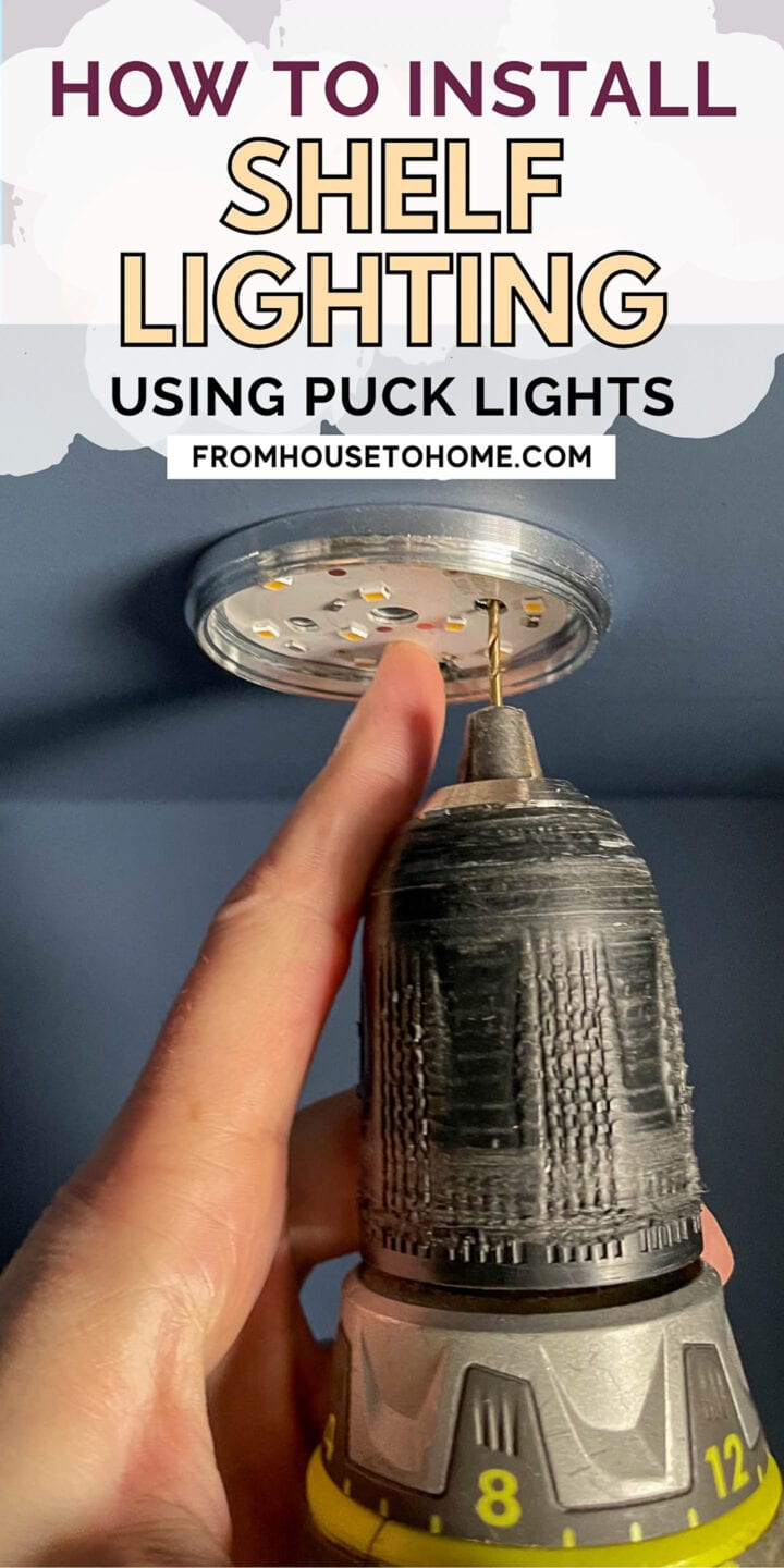 How To Install Shelf Lighting Using Puck lights