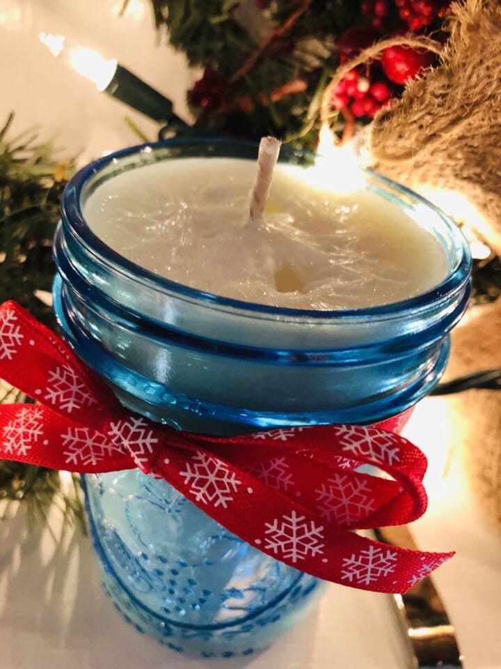 DIY mason jar candle