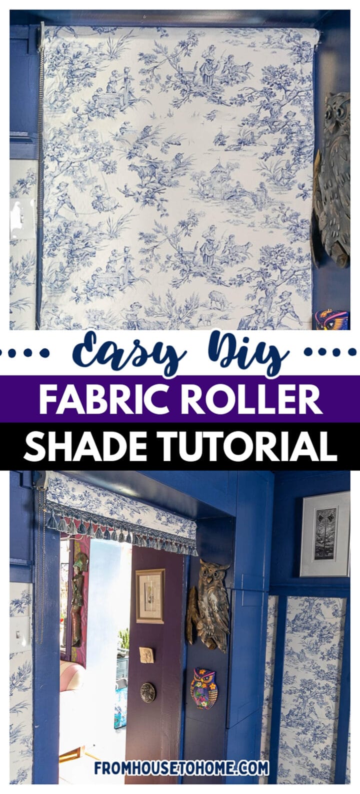 How To Make A DIY Fabric roller shade