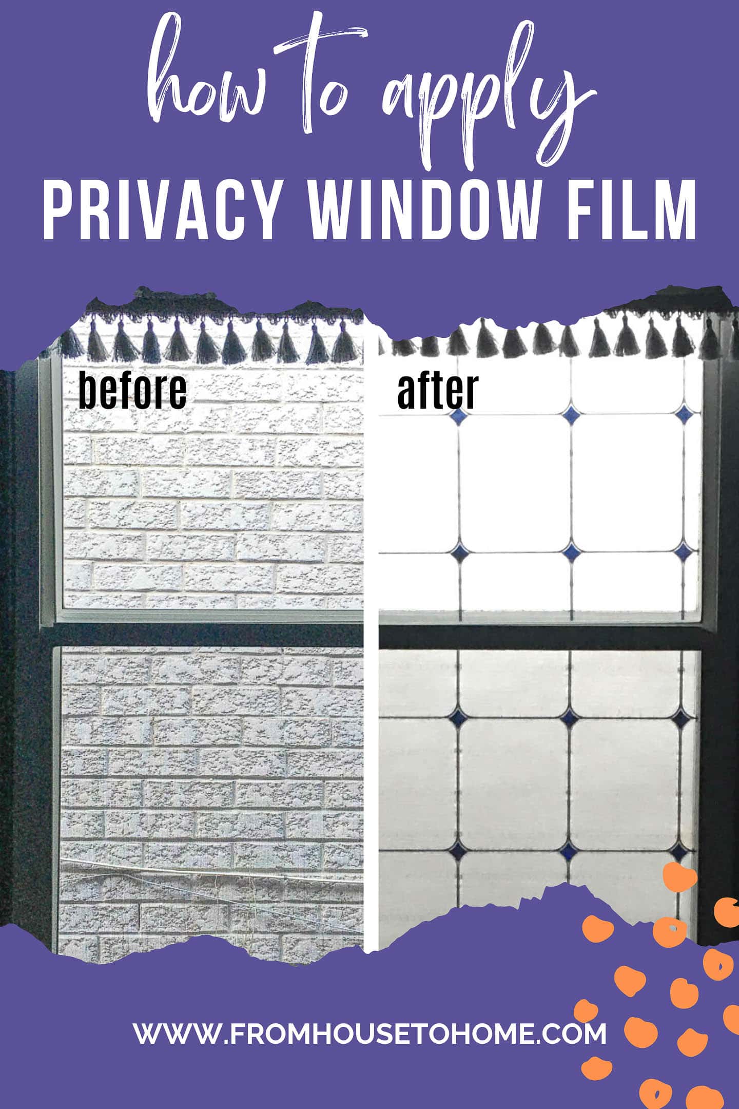 how to apply privacy window film