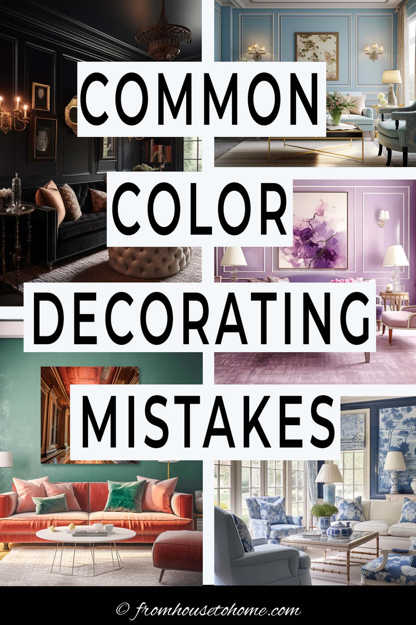 common color decorating mistakes