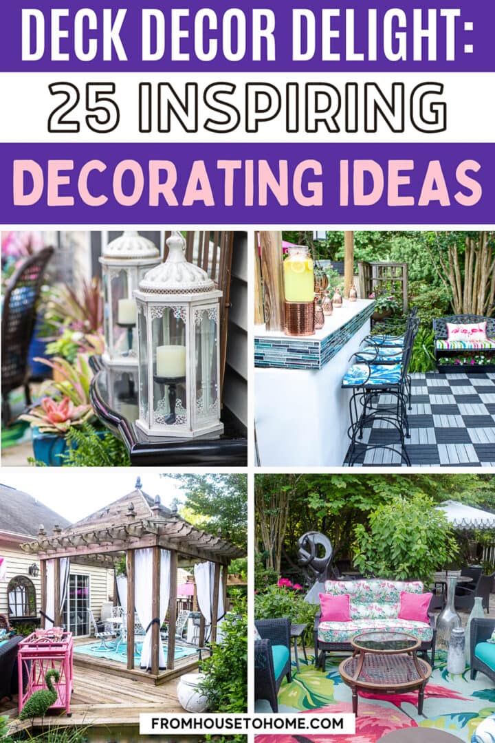 25 Deck Decorating Ideas & A Palm Beach Chic Deck Makeover