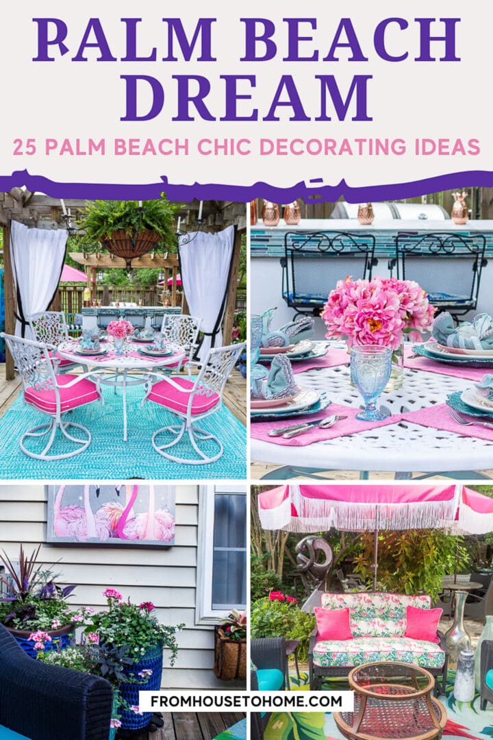 25 Deck Decorating Ideas & A Palm Beach Chic Deck Makeover