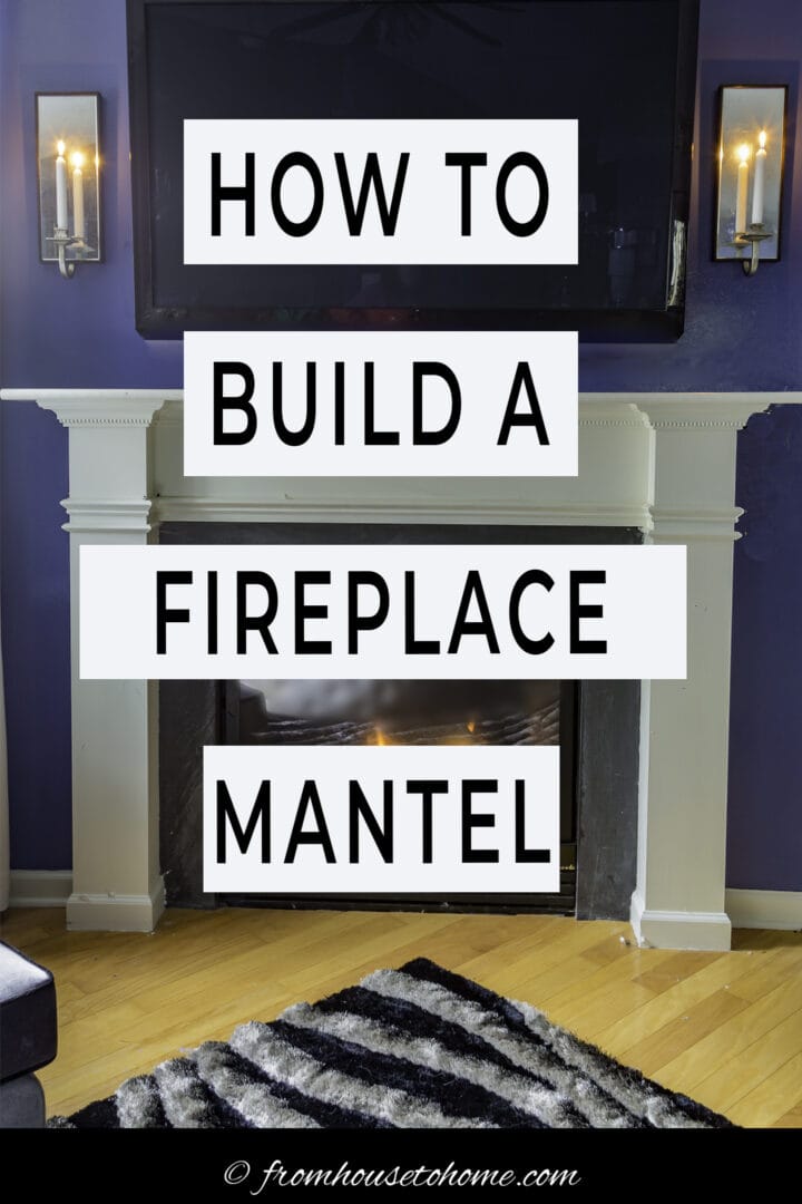 How to build a fireplace mantel with crown molding