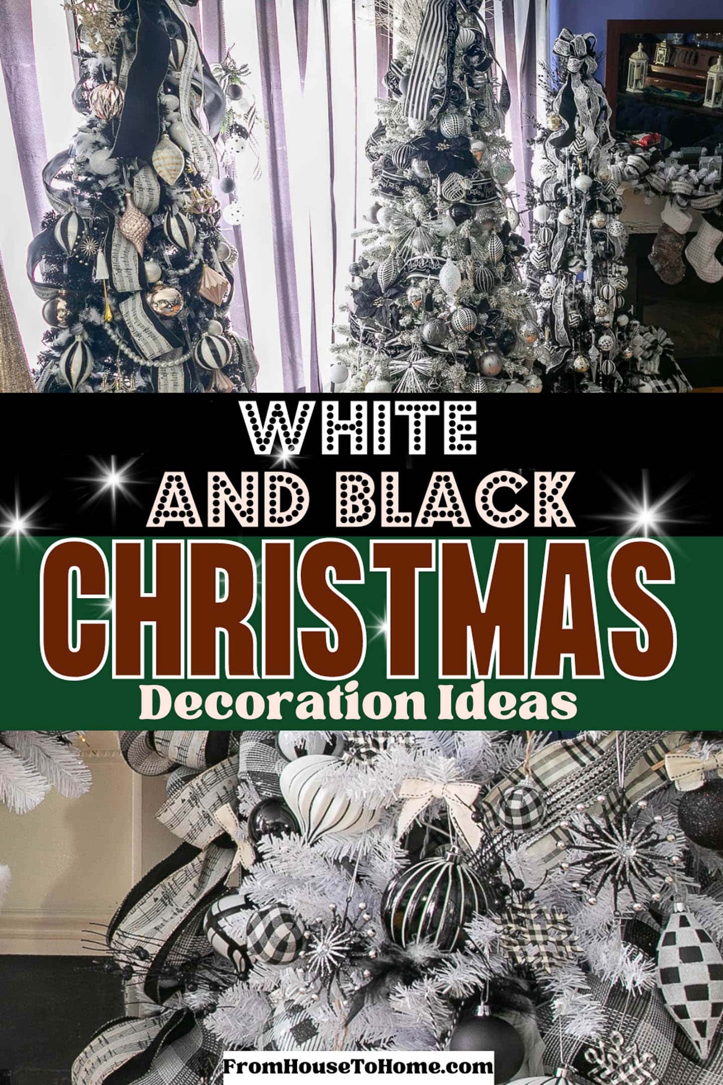 Black And White Christmas Decor Ideas