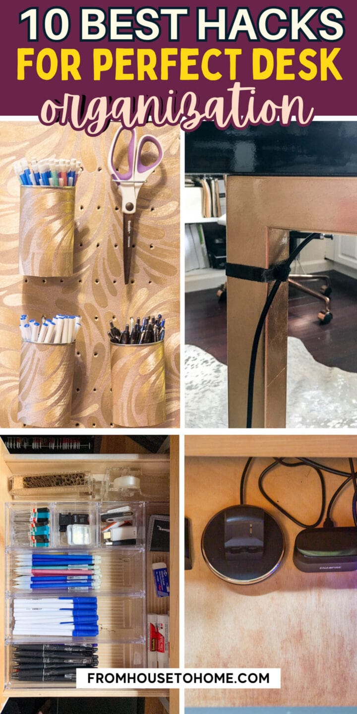 10 best hacks for desk organization ideas.