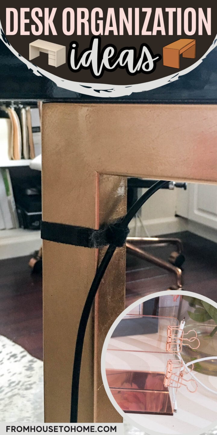 Get inspired with desk organization ideas from House of Chrome.