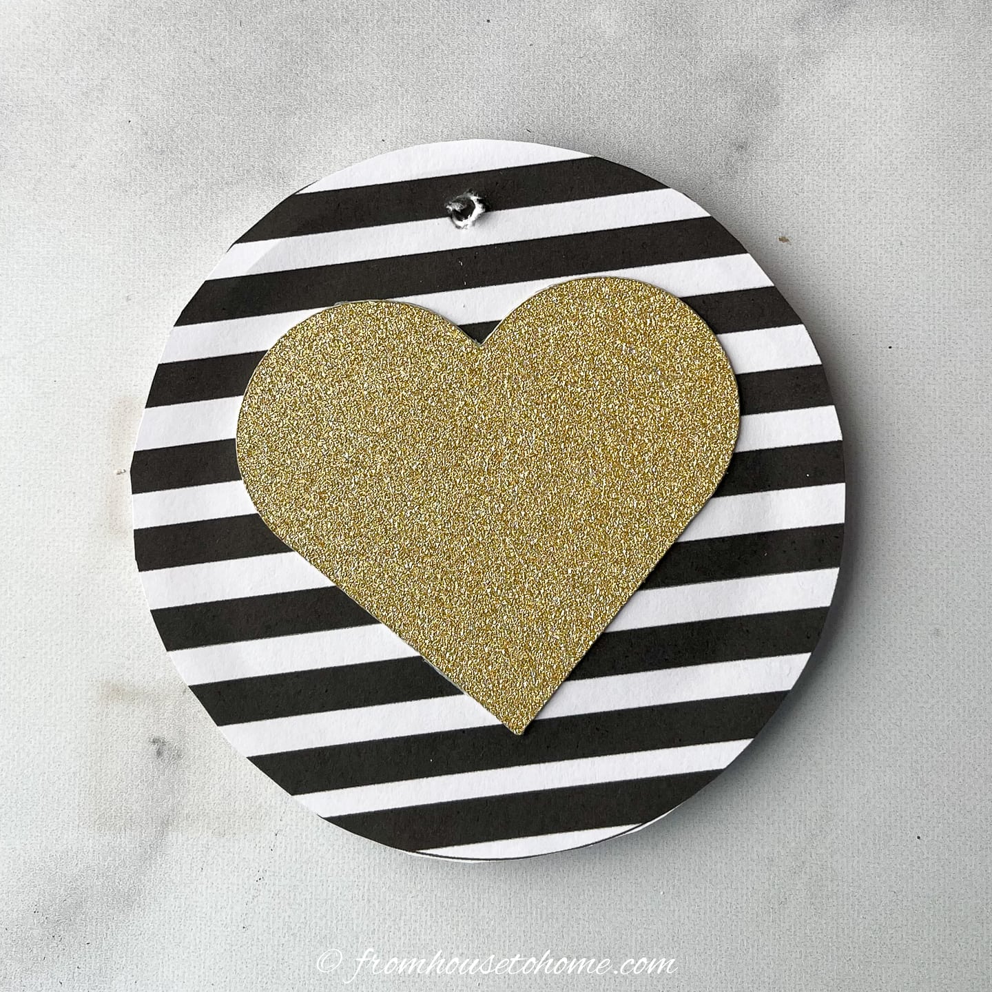 Easy DIY Heart Christmas Ornaments
