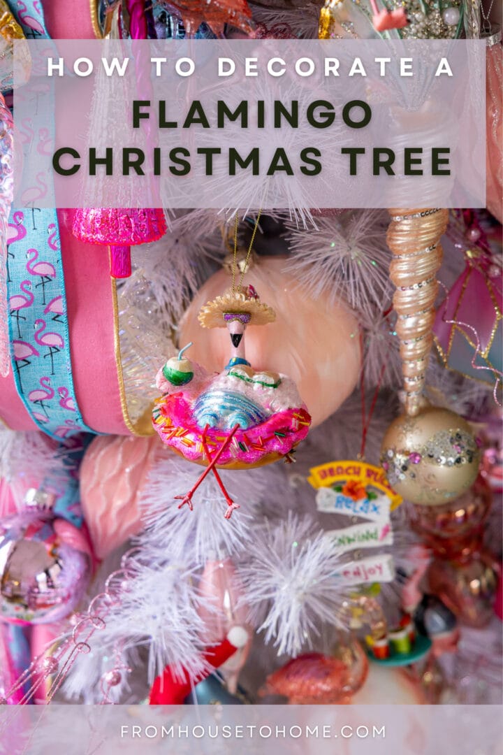 How to decorate a flamingo Christmas tree